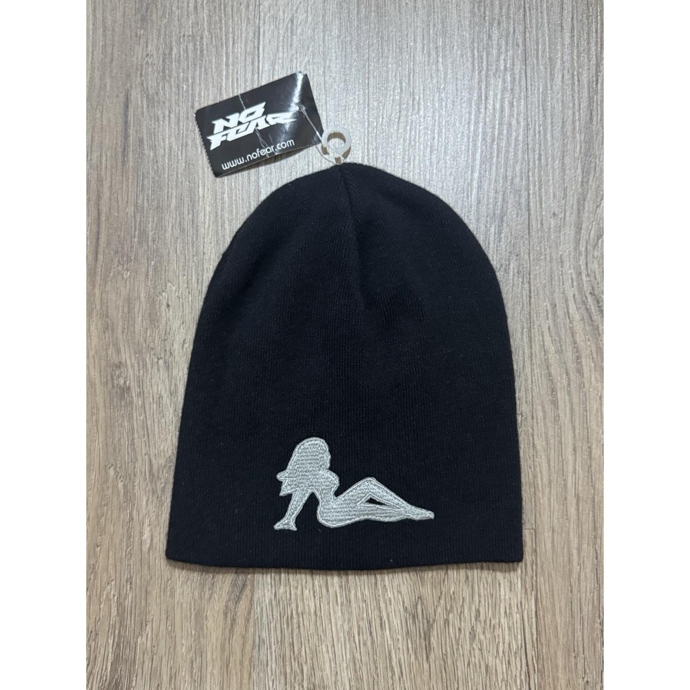 Y2K‎ NO FEAR Logo Beanie Hat One Size